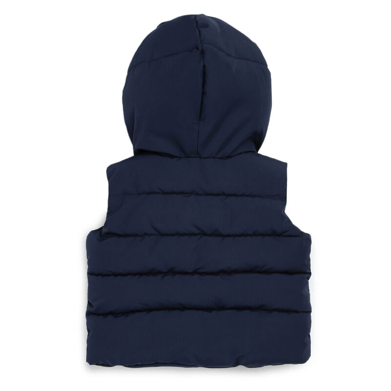 Boys Dark Blue Solid Vest image number 1